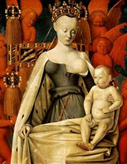 A Szűz a Gyermekkel és angyalokkal (Királyi Múzeum Antwerpen) – Jean Fouquet